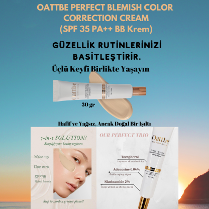 OATTBE PERFECT BLEMISH COLOR CORRECTION CREAM (SPF 35 PA++ BB Krem) - Görsel 2