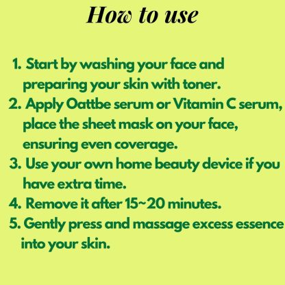 Oattbe Soothing Return Yüz Maskesi - Görsel 10